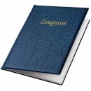 Veloflex Zeugnismappe, A4, blau, 10 integrierte...