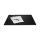 Schreibunterlage Cintano: S, mit Soft-Touch Beschichtung und Kopfleiste, Lederimitat und Kunststoff, 600 x 10 x 490 mm, schwarz