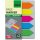 Haftmarker, Folie, kl. Pfeil, 50 x 12 mm, 5 Farben auf Karte mit Klemmfunktion, grün, blau, violett, gelb, orange