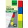 Haftmarker, 20 x 50 mm, 4 Farben, rot/blau/gelb/grün, transparent, VE = 1 Stück = 160 Marker