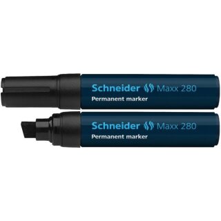 Permanentmarker  280, mit Keilspitze 4 - 12 mm, farbintensiv, geruchsarm, schnelltrocknend, nachfüllbar, schwarz