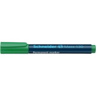 Permanentmarker Maxx 130, mit Rundspitze, 1 - 3 mm, Cap-Off-Tinte, wasserfest, lichtbeständig, grün