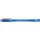 Kugelschreiber Slider Memo XB, Visco Glide, gummierter Schaft, Kappe mit Metallclip, blau