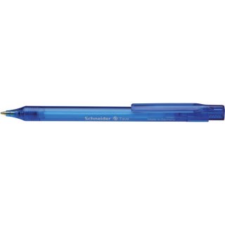 Kugelschreiber Fave, transparent blau, Dokumentenecht  günstiger Kugelschreiber mit Plug <(>&<)> Play Technologie Gehäusefarbe = Schreibfarbe