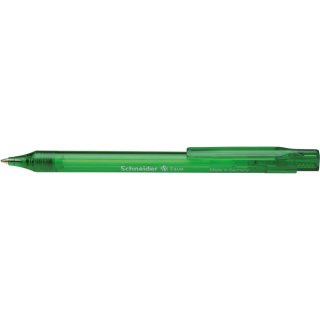 Kugelschreiber Fave, transparent grün, Dokumentenecht  günstiger Kugelschreiber mit Plug <(>&<)> Play Technologie Gehäusefarbe = Schreibfarbe