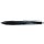 Kugelschreiber Haptify, mit auswechselbarer Mine, ergonomisch, gummierter Griff, Edelstahlspitze, schwarz