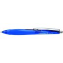 Kugelschreiber HAPTIFY blau Geh&auml;usefarbe = Schreibfarbe