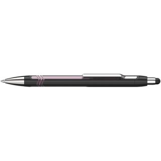 Kugelschreiber Epsilon Touch mit Viscoglide-Technologie, schwarz/pink  Mit Mine Slider 755XB