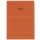 Organisationsmappe Ordo classico, für DIN A4, Sichtfenster 180 x 100 mm, liniert, 220 x 310 mm, 100 Stück, orange