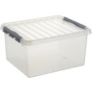 Aufbewahrungsbox helit Q-line 36 Liter transparent