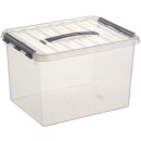 Aufbewahrungsbox helit Q-line 22 Liter transparent