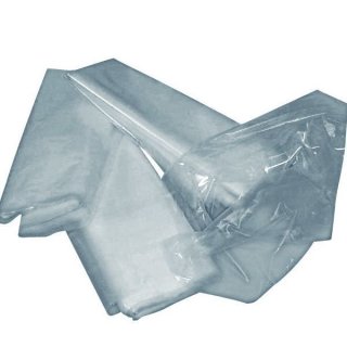 Plastikbeutel für Aktenvernichter, für Modell B22, B24, AF150, AF300, 104.3, 105.3, 108.2 Mehrweg-Auffangbeutel, Farbe: transparent, 1 Pack = 100 Stück