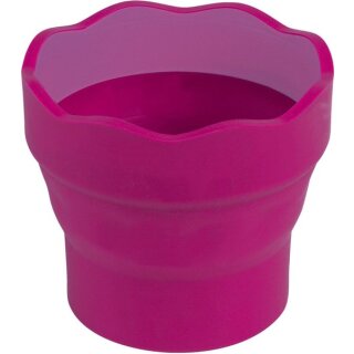 Wasserbecher CLIC & GO, Kunststoff, spülmaschinenfest, faltbar, 100 x 100 x 100 mm rot