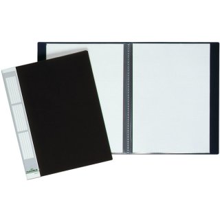 Sichtbuch Duralook®Plus 10 Hüllen, für DIN A4, Rückenschild beschriftbar, Rücken: 9 mm, schwarz