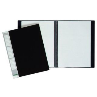 Sichtbuch Duralook®Plus 40 Hüllen, für DIN A4, Rückenschild beschriftbar, Rücken: 25 mm, schwarz