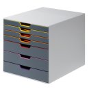 Schubladenbox Varicolor 7, mehrfarbig, bis DIN A4/C4, 7...