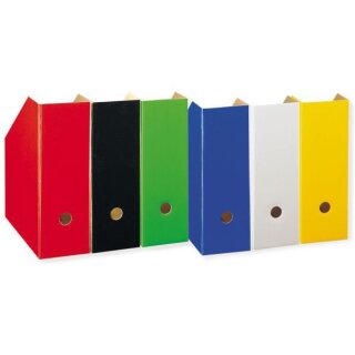 Stehsammler DIN A4, Pappe, extra breit, Rückenbreite 10,5 cm, schwarz