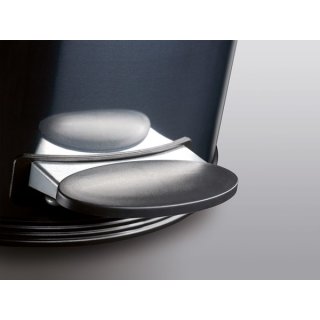 Tret-Abfalleimer Solid M , Edelstahl, 12 L, Edelstahldeckel, Metall-/Kunststoff-Fußpedal und Inneneimer aus Kunststoff
