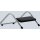 Fußstütze Tritty, Stahlrohrrahmen, verchromt, Gummifüße, schwarze rutschfeste Trittplatte, 4-fach höhenverstellbar