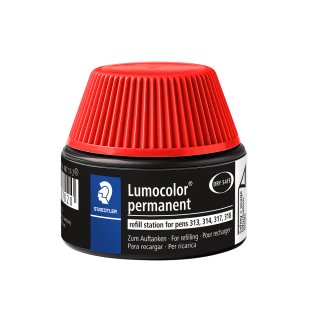 Nachfülltinte Lumocolor, permanent, Inhalt: 15 ml, rot
