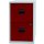 Hängeregistraturschrank PFA, 2 Hängeregistraturschubladen, abschließbar, 672 x 413 x 400 mm, Farbe Korpus lichtgrau, Front kardinalrot