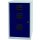 Beistellschrank PFA, 2 Schubladen, 1 Hängeregistraturschublade, abschließbar, 672 x 413 x 400 mm, Korpus lichtgrau, Front oxfordblau