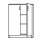 Flügeltürenschrank, inklusive 2 Holz-Fachböden, Abmessung: 1145 mm x 1200 mm x 420 mm, ahorn