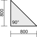 Verkettungsplatte Dreieck 90° Flex, C-Fuß, 800...