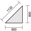 Verkettungsplatte Dreieck 90° Ahorn/weißalu,...