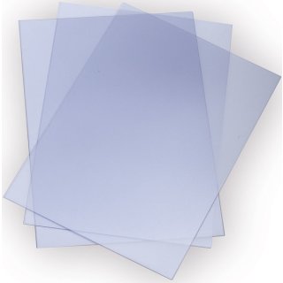 Deckblatt, DIN A4, Stärke: 0,20 mm, transparent klar, VE = 1 Packung = 100 Stück