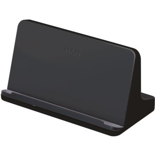 Tabletständer i-LINE, schwarz, mit Soft-Grip-Oberfläche