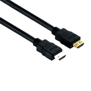 HDMI-Kabel, Standard Speed, mit Ethernet 10 m, HDMI A auf HDMI A, 3-fach geschirmt, für professionelle AV Anwendungen, Pureinstall Serie