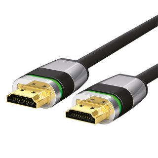 HDMI-Kabel, 5 m, Ultimate Serie High-Speed mit Ethernet, 4K, 3D, Full HD 2.0, vergoldet, Ultra Lock System Sicherheitsverschluss