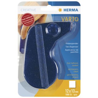 Klebespender HERMA Vario permanent blau – 1.000 Klebestücke