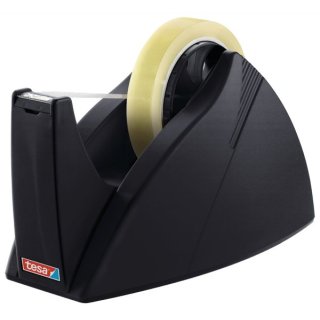 Tischabroller Easy Cut®, leer, für Rollen bis 66 m x 25 mm, standfest und stabil, schwarz
