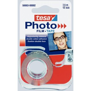 Fotoklebeband tesa 12 mm x 7,5 m mit Abroller