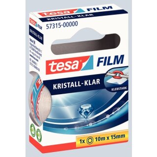 Transparenter Klebefilm tesa tesafilm kristall-klar 15 mm x 10 m transparent