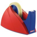 Klebeband-Tischabroller tesa Easy Cut 25 mm x 66 m rot-blau
