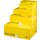 Mail-Box Versandkarton, M, gelb wiederverschließbar, Haftklebung, Innenmaß: 331 x 241 x 104 mm Außenmaß: 336 x 251 x 110 mm