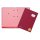 Unterschriftsmappe DE LUXE, inkl bedruckbare Ersatzeinlagen, mit Leinen Einband, dehnbarem Rücken, rosa Löschkarton, 3 Schaulöchern, im Buchblock, rot