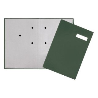 Unterschriftsmappe, 20tlg., mit Eco-Einband und grauem Löschkarton, grün