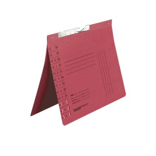 Pendelhefter, Behördenheftung, mit Schlitzstanzung, 320g/qm Manila-RC-Karton, rot