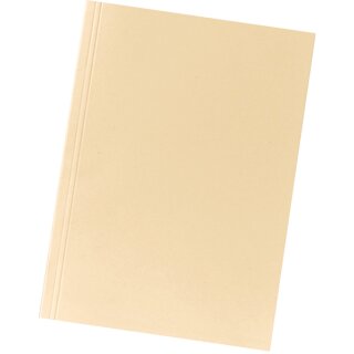 Aktendeckel, 250g/qm Manila-RC-Karton, 100% Recycling mit blauer Engel, genutet, für DIN A4, chamois