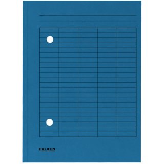 Umlaufmappe für DIN A4, 250g/qm Manila-Karton, Organisationsdruck, 2 Schaulöcher, blau