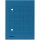 Umlaufmappe für DIN A4, 250g/qm Manila-Karton, Organisationsdruck, 2 Schaulöcher, blau
