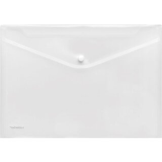 Sichttasche für Format DIN A4 quer, Druckknopf, farblos klar transparent, 235 x 335 x 0 mm (HxBxT)