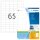 PREMIUM Etiketten 38,1 x 21,2 mm, 6.500 Etiketten, matt, permanent haftend, Blattformat: DIN A4, weiß, Packung mit 100 Blatt