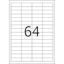 PREMIUM Etiketten 48,3 x 16,9 mm, 6.400 Etiketten, matt,...