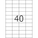 PREMIUM Etiketten 52, 5 x 29,7 mm, 4.000 Etiketten, matt,...