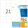 PREMIUM Etiketten 70 x 42,3 mm, 2.100 Etiketten, matt, permanent haftend, Format: DIN A4, Blatt, weiß